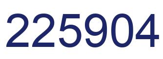 Number 225904 blue image