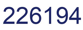Número 226194 imagen azul