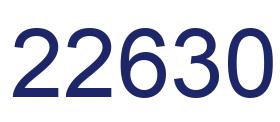 Number 22630 blue image