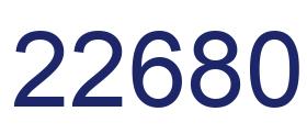 Número 22680 imagen azul