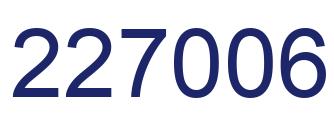 Número 227006 imagen azul