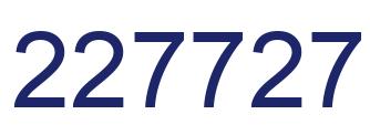 Número 227727 imagen azul