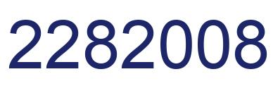Number 2282008 blue image