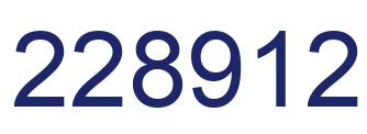 Number 228912 blue image