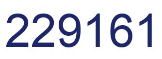 Number 229161 blue image