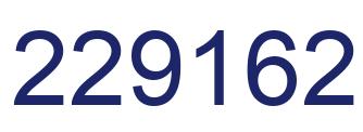 Number 229162 blue image