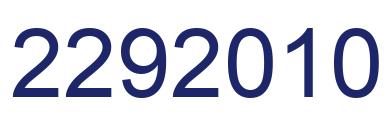 Number 2292010 blue image