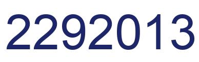 Number 2292013 blue image