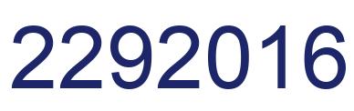 Number 2292016 blue image