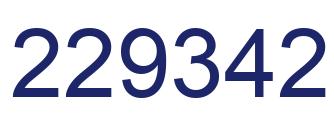 Number 229342 blue image
