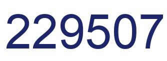 Number 229507 blue image