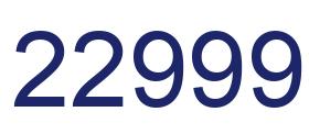 Número 22999 imagen azul