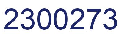 Número 2300273 imagen azul