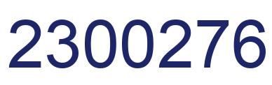 Número 2300276 imagen azul