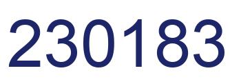 Número 230183 imagen azul