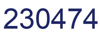 Número 230474 imagen azul