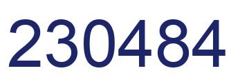 Número 230484 imagen azul