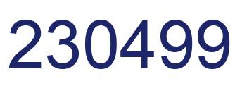 Número 230499 imagen azul