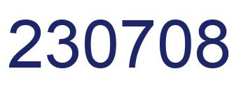 Número 230708 imagen azul