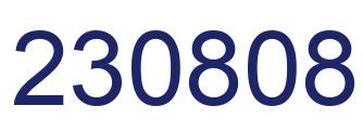 Número 230808 imagen azul