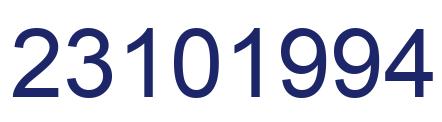 Número 23101994 imagen azul