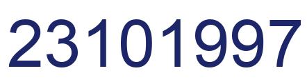 Número 23101997 imagen azul