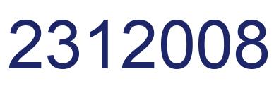 Number 2312008 blue image