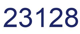 Number 23128 blue image