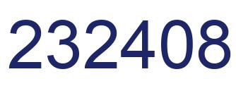 Número 232408 imagen azul
