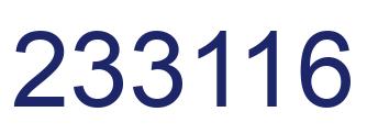Número 233116 imagen azul