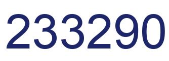 Número 233290 imagen azul