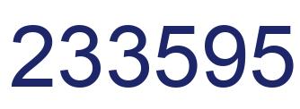 Número 233595 imagen azul