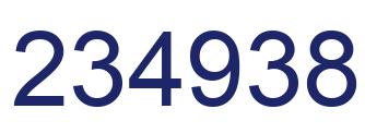 Número 234938 imagen azul