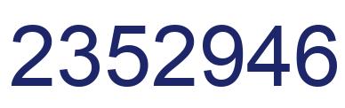Número 2352946 imagen azul