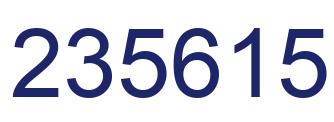 Número 235615 imagen azul