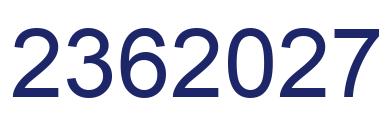 Número 2362027 imagen azul