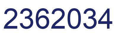 Número 2362034 imagen azul