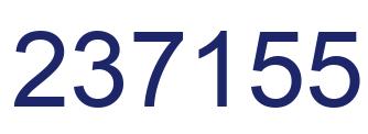 Number 237155 blue image