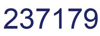 Número 237179 imagen azul