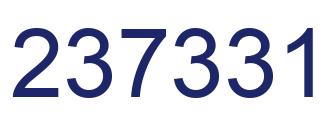 Número 237331 imagen azul