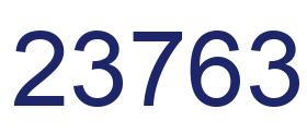 Number 23763 blue image