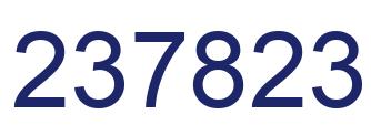 Number 237823 blue image