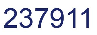 Número 237911 imagen azul