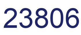 Number 23806 blue image