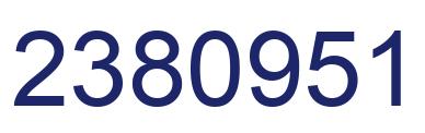Number 2380951 blue image