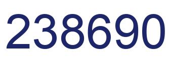 Número 238690 imagen azul