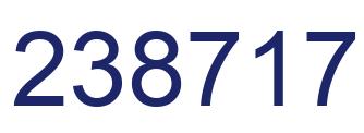 Number 238717 blue image
