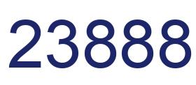 Number 23888 blue image