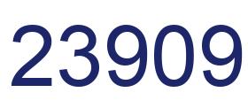 Number 23909 blue image