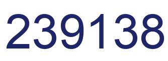 Number 239138 blue image